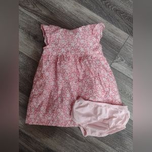 Carter's Child of Mine Baby Girl Floral Dress w/ Bloomers Size 18m